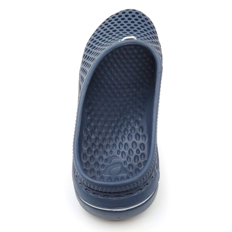 Amoji Garden Clogs Garden Shoes Shower Slippers Sandals Yard Gardening Beach Water Plastic Rubber House Indoor Summer Adult Male Female AM161 Navy Size 6 Women/5 Men - Image 4